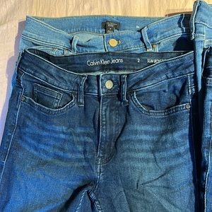 Jeans! Sizes 2 and 3 some high waisted some low waisted
